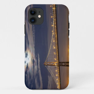 Coques Pour iPhone La lever de la lune ce soir au-dessus du pont de