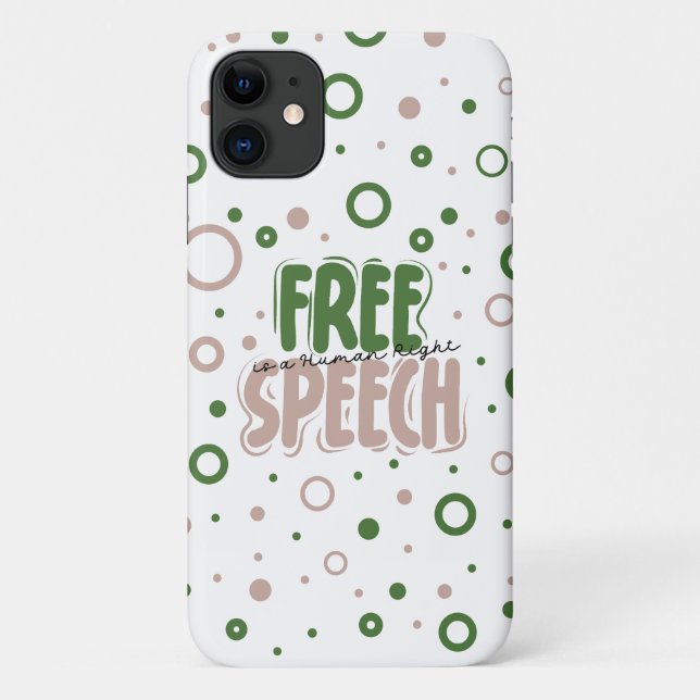 Coques Case-Mate iPhone La liberté d'expression est un droit humain (Dos)
