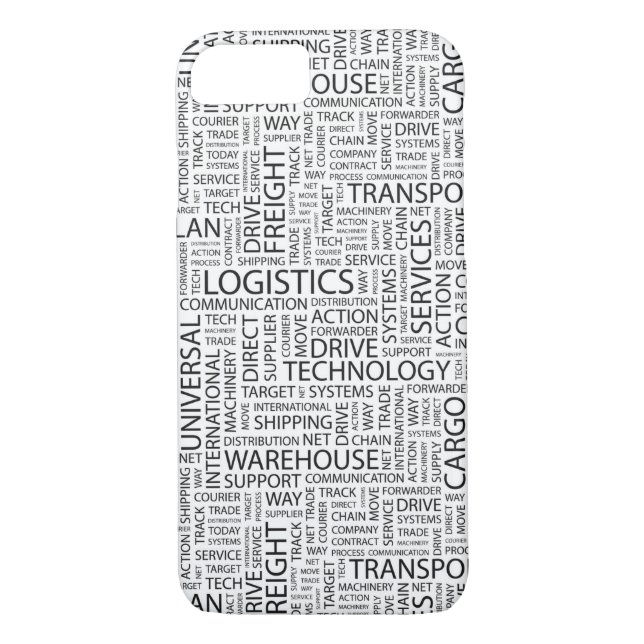Coques Case-Mate iPhone La LOGISTIQUE modèle avec des mots (Dos)