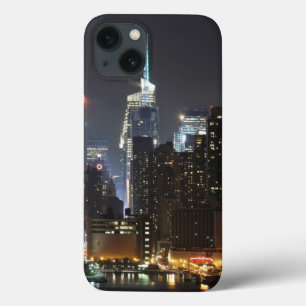Etui iPhone Case-Mate La lune se lève au-dessus du Midtown New York.