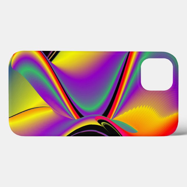 Coques Case-Mate iPhone La magie des couleurs Abstrait Rainbowart 3D (Verso (horizontal))