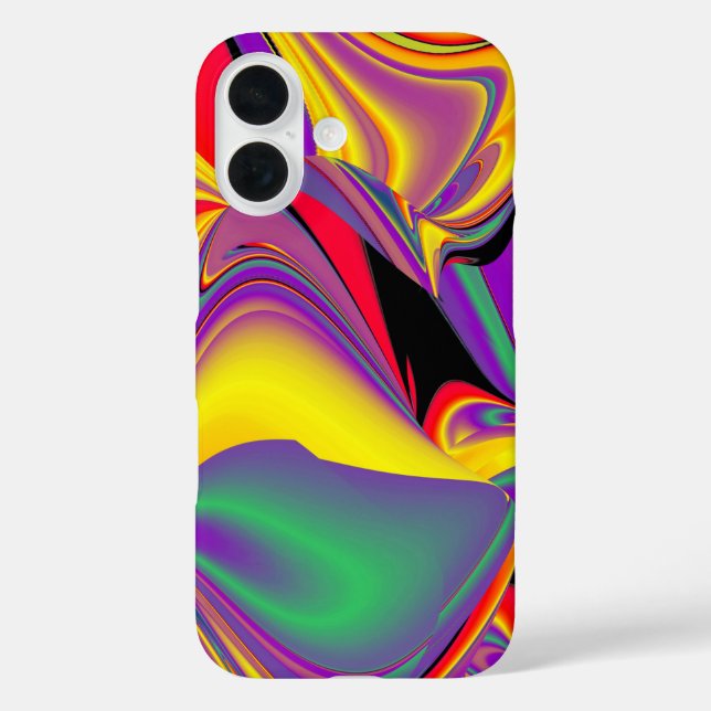 Coques Case-Mate iPhone La magie des couleurs Abstrait Rainbowart 3D (Verso)