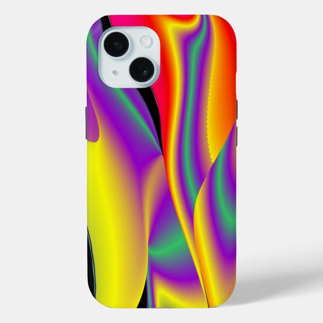 Coques Case-Mate iPhone La magie des couleurs Abstrait Rainbowart 3D (Verso)