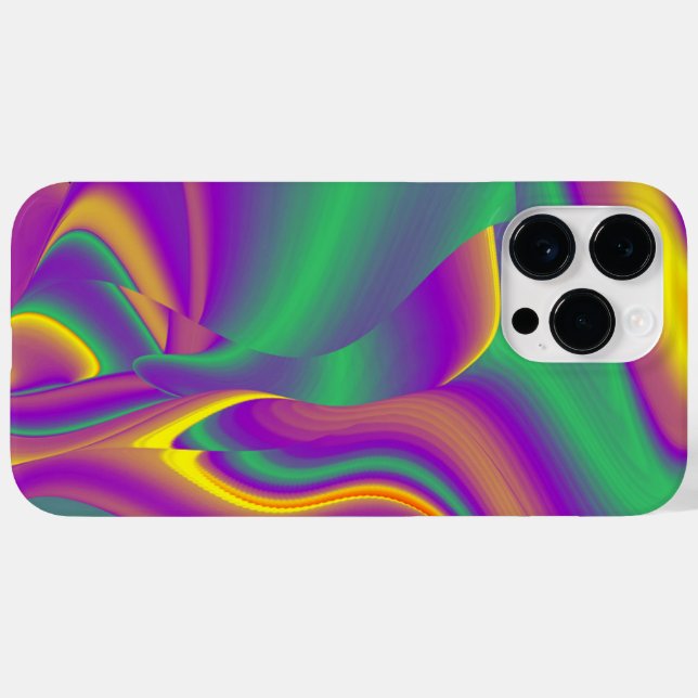 Coques Case-Mate iPhone La magie des couleurs Abstrait Rainbowart 3D (Verso (horizontal))