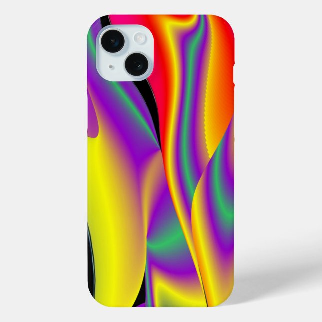 Coques Case-Mate iPhone La magie des couleurs Abstrait Rainbowart 3D (Verso)