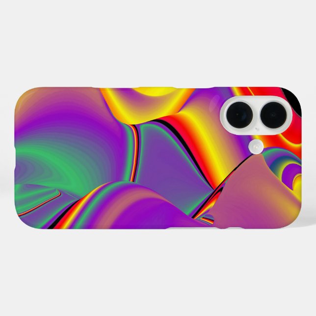 Coques Case-Mate iPhone La magie des couleurs Abstrait Rainbowart 3D (Verso (horizontal))