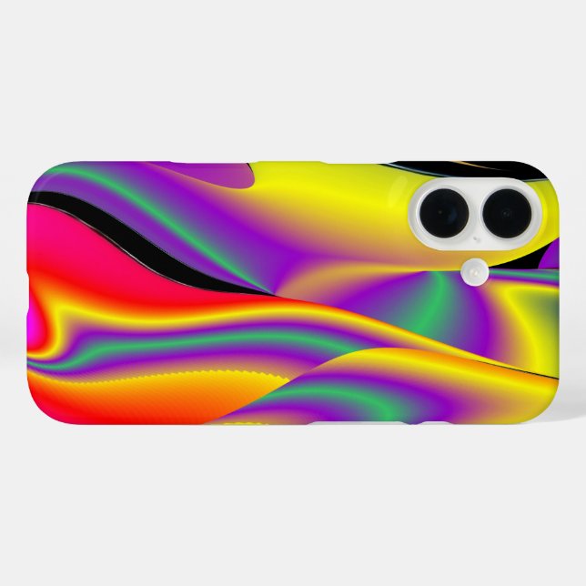 Coques Case-Mate iPhone La magie des couleurs Abstrait Rainbowart 3D (Verso (horizontal))