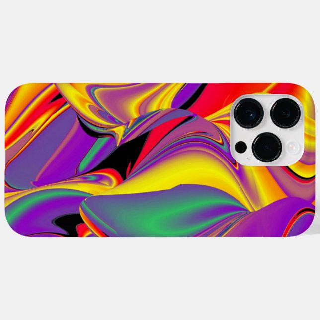Coques Case-Mate iPhone La magie des couleurs Abstrait Rainbowart 3D (Verso (horizontal))