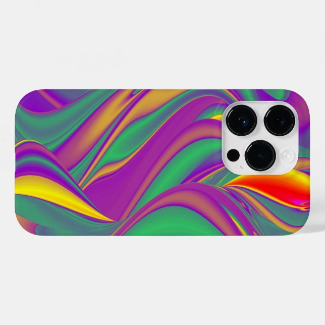 Coques Case-Mate iPhone La magie des couleurs Abstrait Rainbowart 3D (Verso (horizontal))