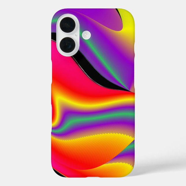 Coques Case-Mate iPhone La magie des couleurs Abstrait Rainbowart 3D (Verso)