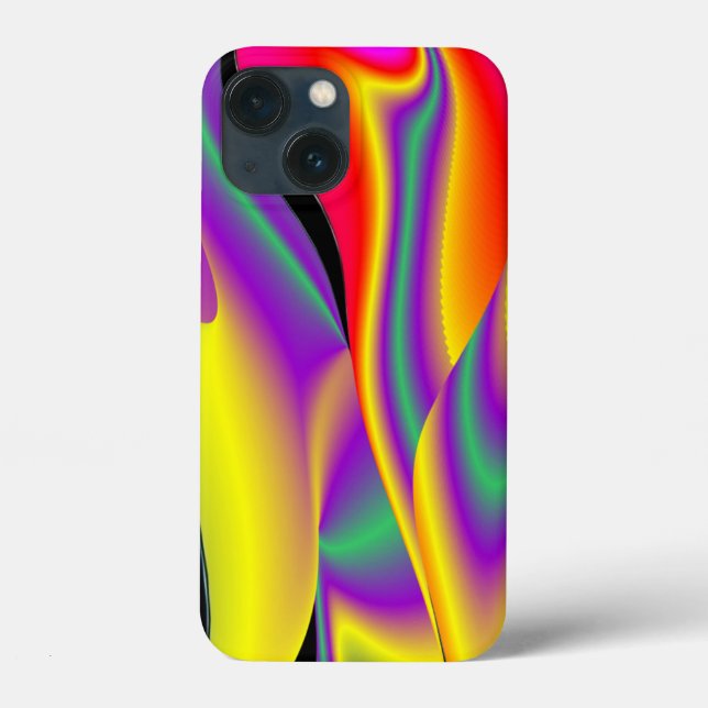 Coques Case-Mate iPhone La magie des couleurs Abstrait Rainbowart 3D (Verso)