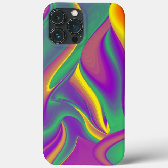 Coques Case-Mate iPhone La magie des couleurs Abstrait Rainbowart 3D (Verso)
