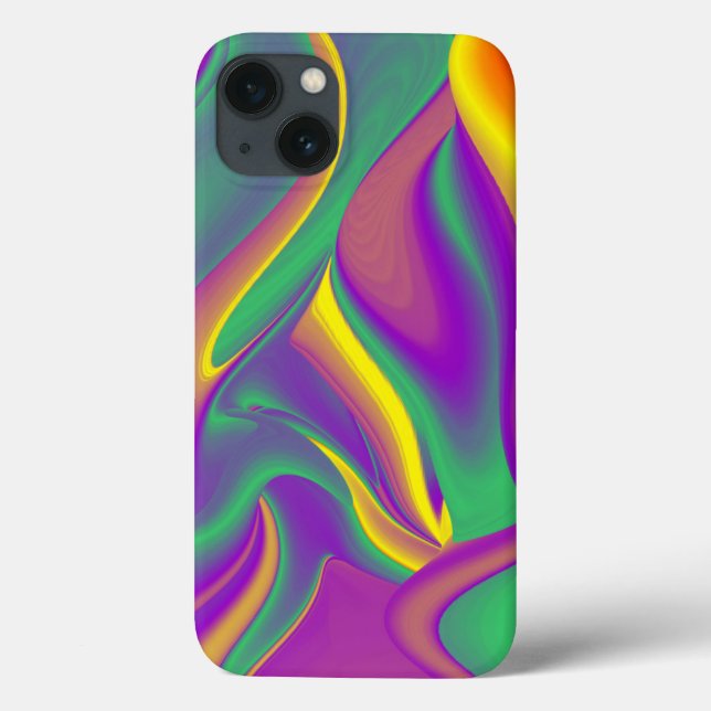 Coques Case-Mate iPhone La magie des couleurs Abstrait Rainbowart 3D (Verso)