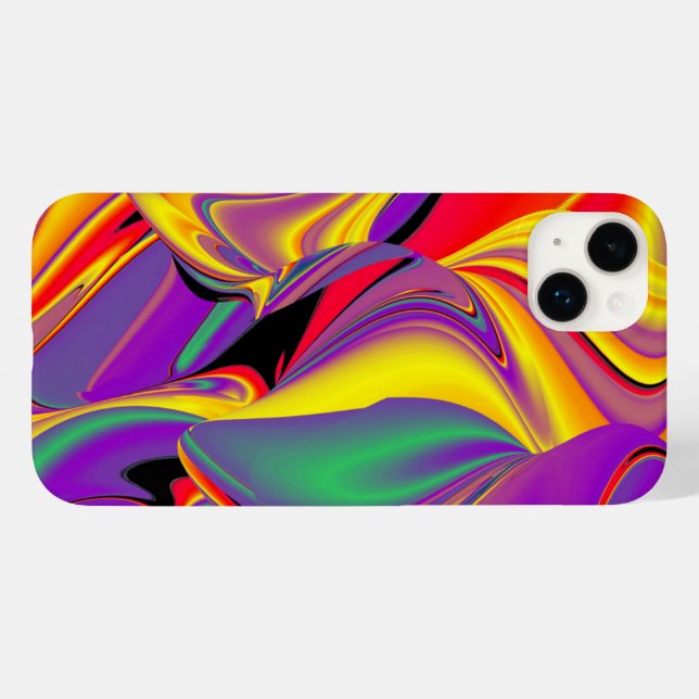 Coques Case-Mate iPhone La magie des couleurs Abstrait Rainbowart 3D (Verso (horizontal))