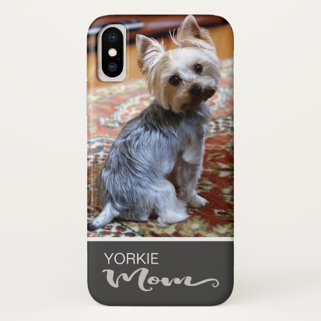 Coques Case-Mate iPhone La maman de Yorkshire Terrier Yorkie ajoutent (Dos)