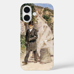 Coque Pour iPhone 16 La Marche Nuptiale par Robinson, Jeunes Mariés Vin