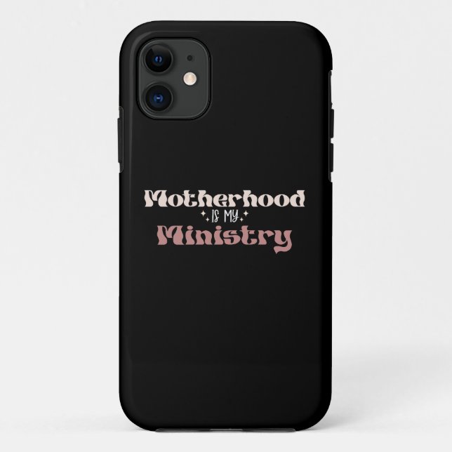 Coques Case-Mate iPhone La Maternité Est Mon Ministère Maman Fête Des Mère (Dos)