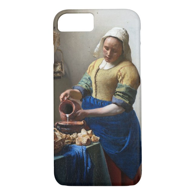 Coques Case-Mate iPhone La Milkmaid, Johannes Vermeer, 1657-1658 (Dos)