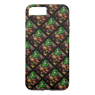 Coque iPhone 8 Plus/7 Plus La mode florale de fleurs a couvert de tuiles le