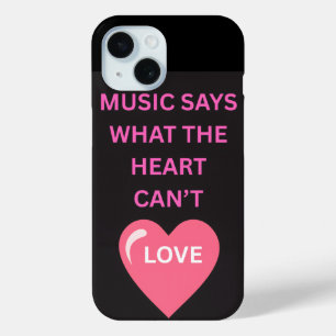 Coque Case-Mate iPhone La musique dit ce que le cœur ne peut pas Apple i