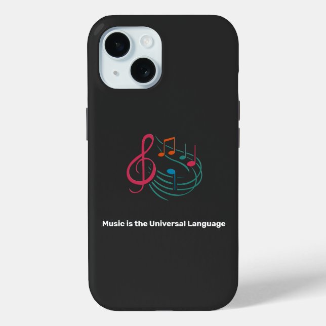 Coques Case-Mate iPhone "La musique est la langue universelle." AMOUR DE M (Verso)