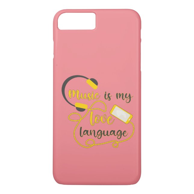 Coques Case-Mate iPhone La musique est ma langue d'amour phrase romantique (Dos)