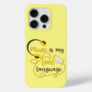 Coque Case-Mate iPhone La musique est ma langue d'amour phrase romantique