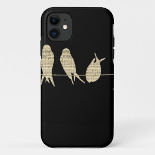 Coque Case-Mate iPhone La musique note le destin animal d'oiseau de