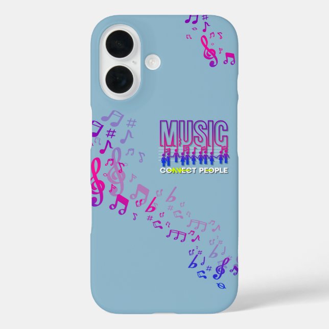 Coques Case-Mate iPhone La musique rapproche les gens | (Verso)