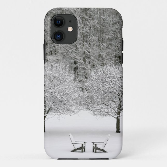 Coques Case-Mate iPhone La neige a couvert le paysage (Dos)