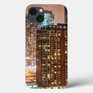 Case-Mate iPhone Case La neige tombe au-dessus de l'horizon à la soirée