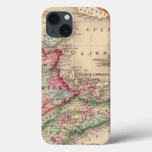 Case-Mate iPhone Case La Nouvelle-Écosse, Nouveau Brunswick, carte par
