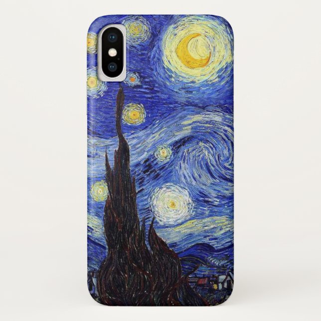 Coques Case-Mate iPhone La nuit étoilée classique a inspiré des produits (Dos)