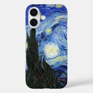 Coque Pour iPhone 16 La nuit étoilée par Vincent Van Gogh