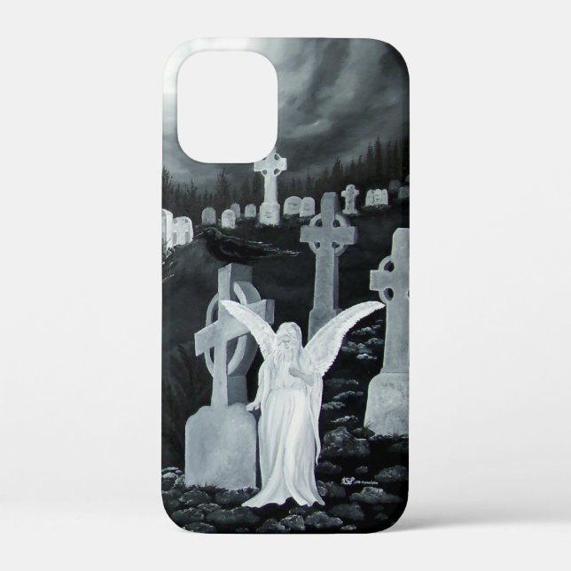 Coques Case-Mate iPhone La nuit sur le cimetière - Angel (Verso)