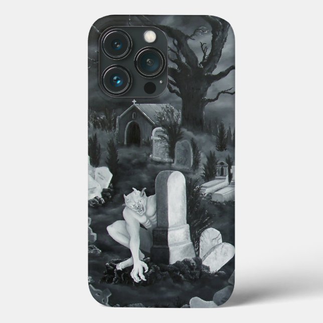 Coques Case-Mate iPhone La nuit sur le cimetière - Diable (Verso)