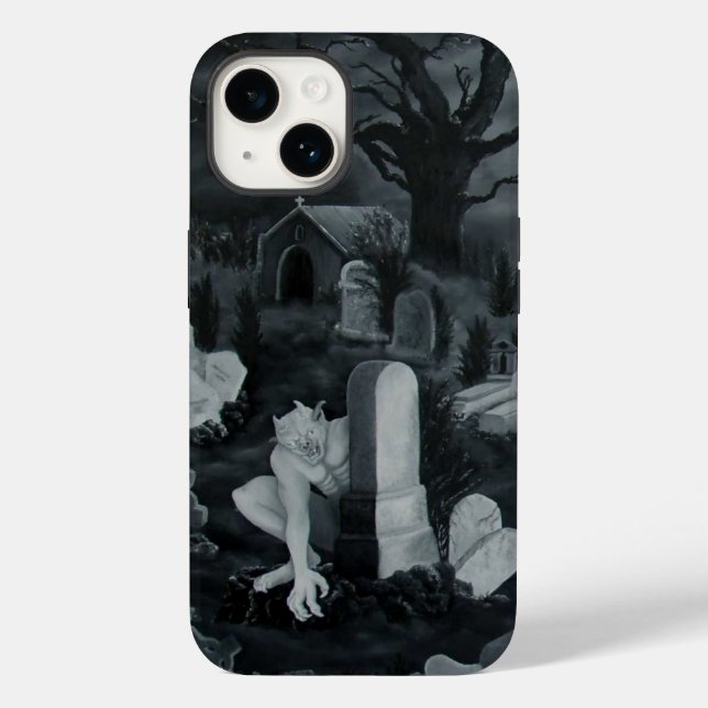 Coques Case-Mate iPhone La nuit sur le cimetière - Diable (Verso)