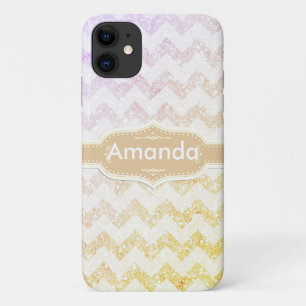 Case-Mate iPhone Case *~* La Parties scintillant Chevron Lavender Sparkl