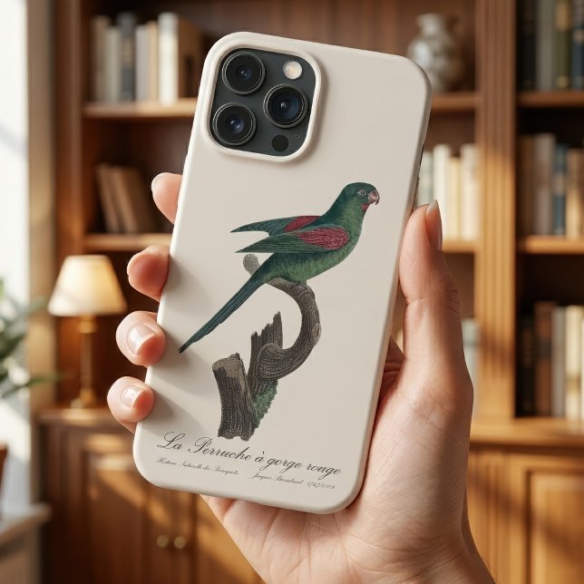 Coques Case-Mate iPhone La Perruche a gorge rouge (Orange-Chinned Parakeet, Brotogeris jugularis. iPhone Case)