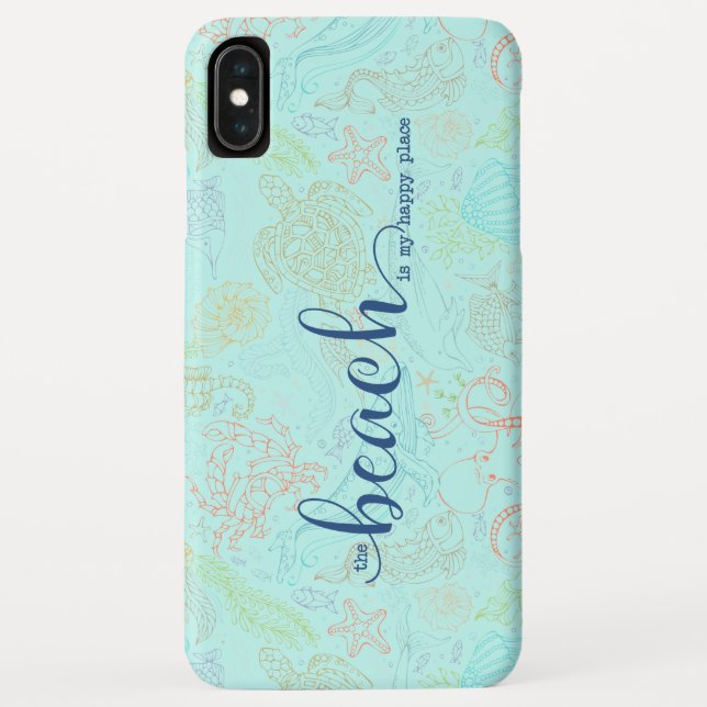 Coques Case-Mate iPhone La plage est mon endroit heureux (Dos)
