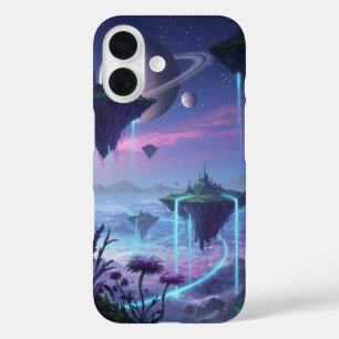 Coque Pour iPhone 16 La planète Alien a des îles flottantes anti-gravit
