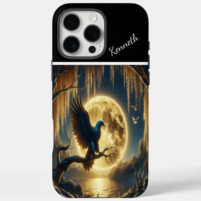 Coques Case-Mate iPhone La Pleine lune de l'aigle illumine (Verso)