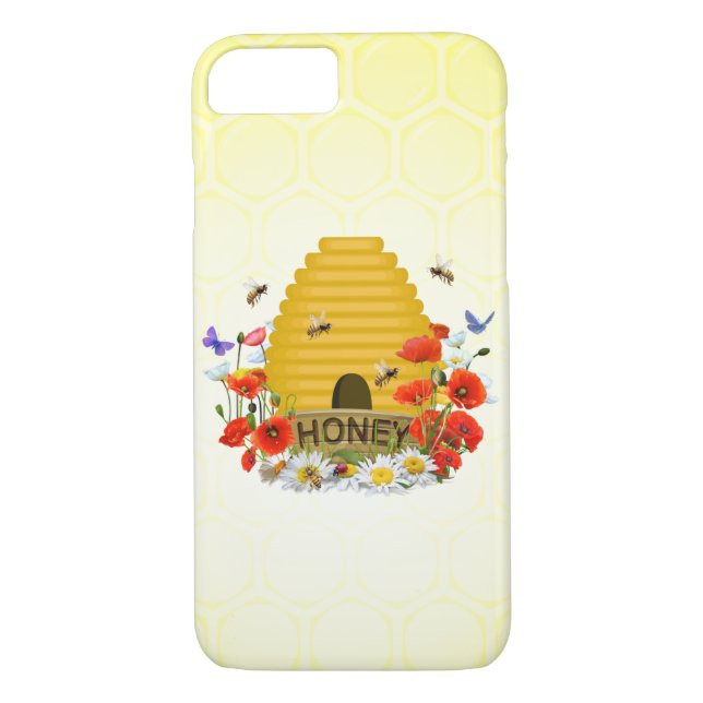 Coques Case-Mate iPhone La prairie de miel de la ruche d'apiculture (Dos)