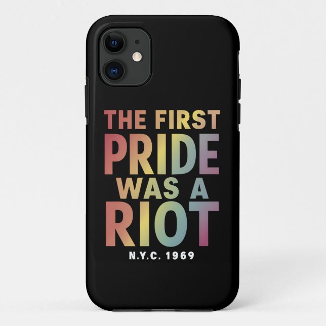 Coques Case-Mate iPhone La Première Fierté Était Un Allée Gay Gay Anti-Éme (Dos)