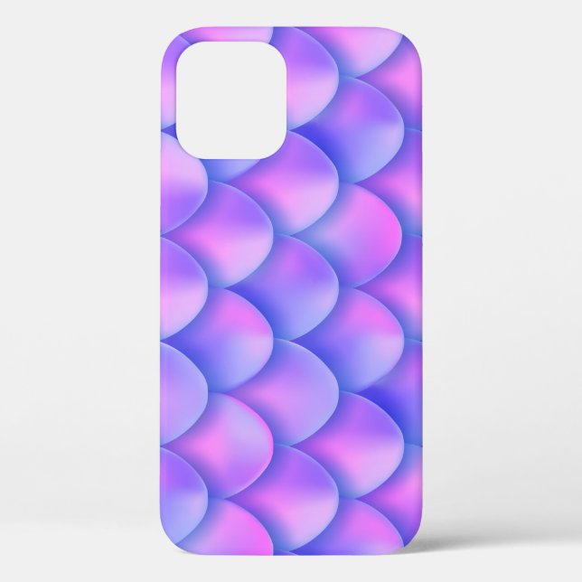 Coques Case-Mate iPhone La queue de sirène holographique, une texture de f (Verso)