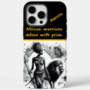 Coque iPhone 16 Pro Max La reine guerrière et son féroce lion se promènent