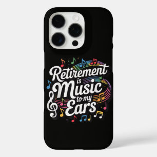 Coque iPhone 16 Pro La retraite est musique à mes oreilles