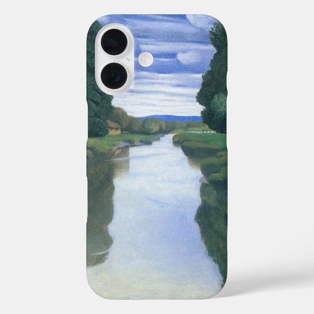 Coques Case-Mate iPhone La rivière de Berville par Felix Vallotton, Fine A (Verso)