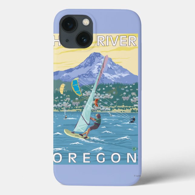 Coques Case-Mate iPhone La rivière Hood, surfers d'ORWind et pensionnaires (Verso)
