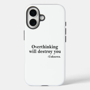 Coque Pour iPhone 16 La rumination vous détruira – Rappel de mentalité